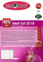 BARDOG Cat Adult 32/18 super prémium 1 kg