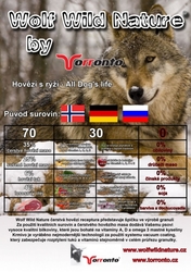 Wolf Wild Nature hovězí s rýží 2kg