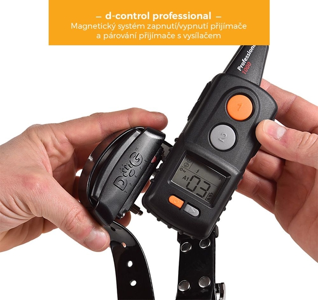 Elektronický výcvikový obojek d‑control professional 2000 mini orange